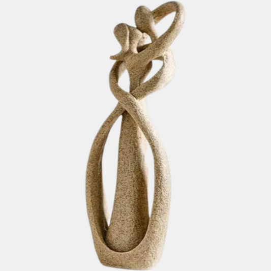 Abstrakt Figur Evigt Kærlighedskram i Kunstnerisk Form Figur Tech Butik Sand