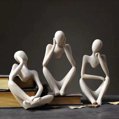 Abstrakt Tænkende Menneske Skulptur – Moderne Ro i Kunstform Statuer & Figurer Tech Butik