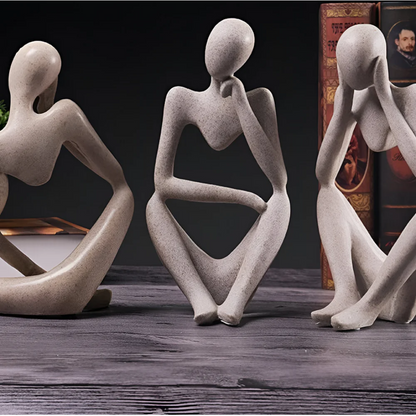 Abstrakt Tænkende Menneske Skulptur – Moderne Ro i Kunstform Statuer & Figurer Tech Butik