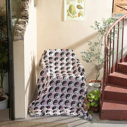 Abstrakt Vævet Vægteppe Plaid til Moderne Indretning og Dekoration Vægtepper Tech Butik