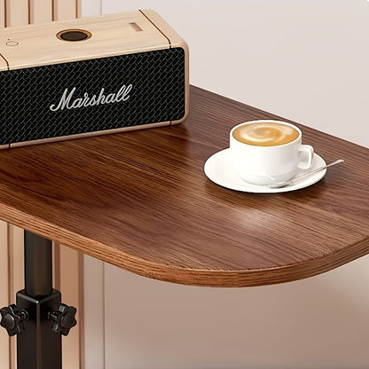 Justerbart Træ Sidebord – Slank Metalramme til Soveværelse & Stue Home Accessories Tech Butik