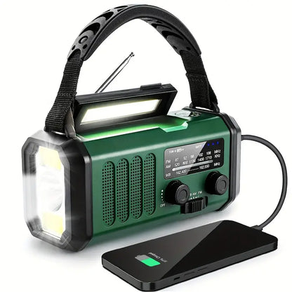 Alt-i-Én Nødradio med 10.000mAh Batteri og Flere Funktioner Praktiske lamper Tech Butik