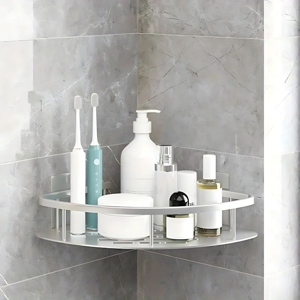 Stilfuld Buet Brusekurv – Pladsbesparende Badeværelsesorganizer med Moderne Design Bath Organizers Tech Butik