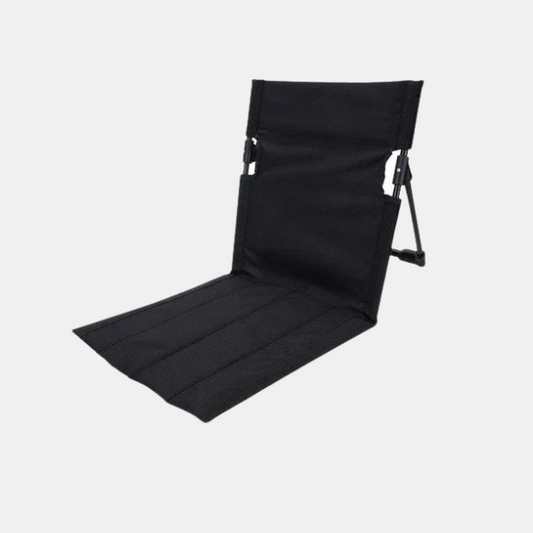 Aluminiums Campingstol Ultralet Sammenklappelig & Polstret for Udendørs Komfort Campingstole Tech Butik Sort