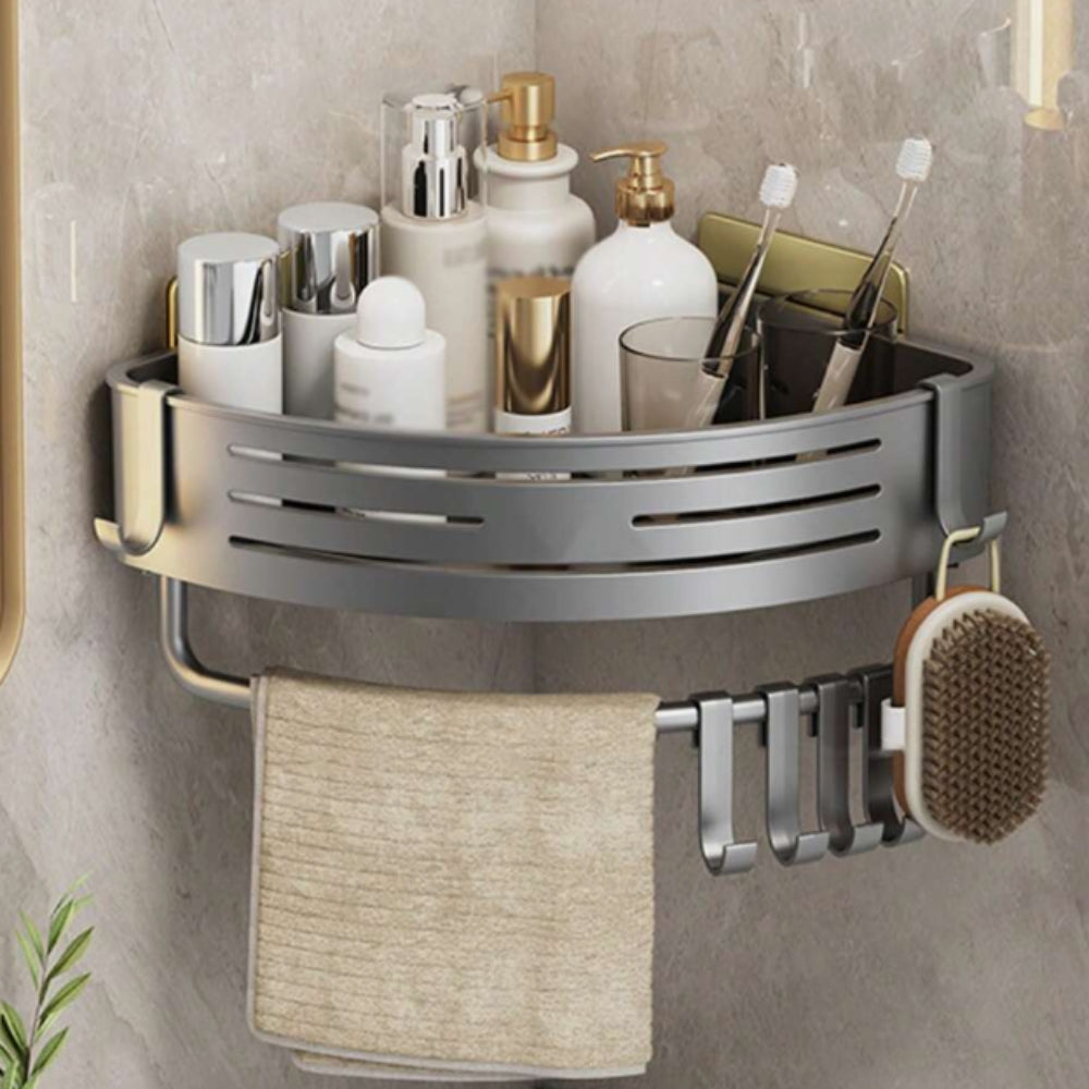 Aluminium Hjørne Badeværelsesstander – Holdbar og Pladsbesparende Organizer til Dine Badeværelsesartikler Bath Organizers Tech Butik