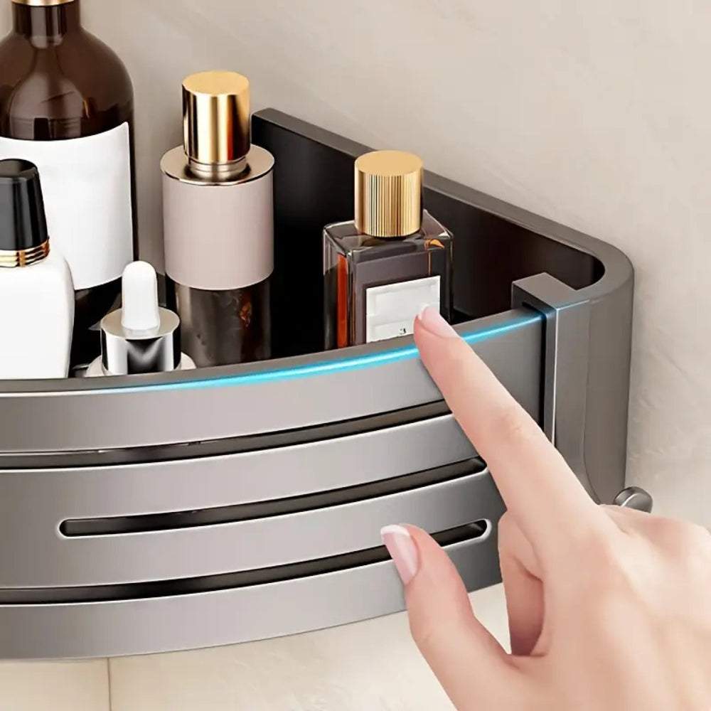 Aluminium Hjørne Badeværelsesstander – Holdbar og Pladsbesparende Organizer til Dine Badeværelsesartikler Bath Organizers Tech Butik
