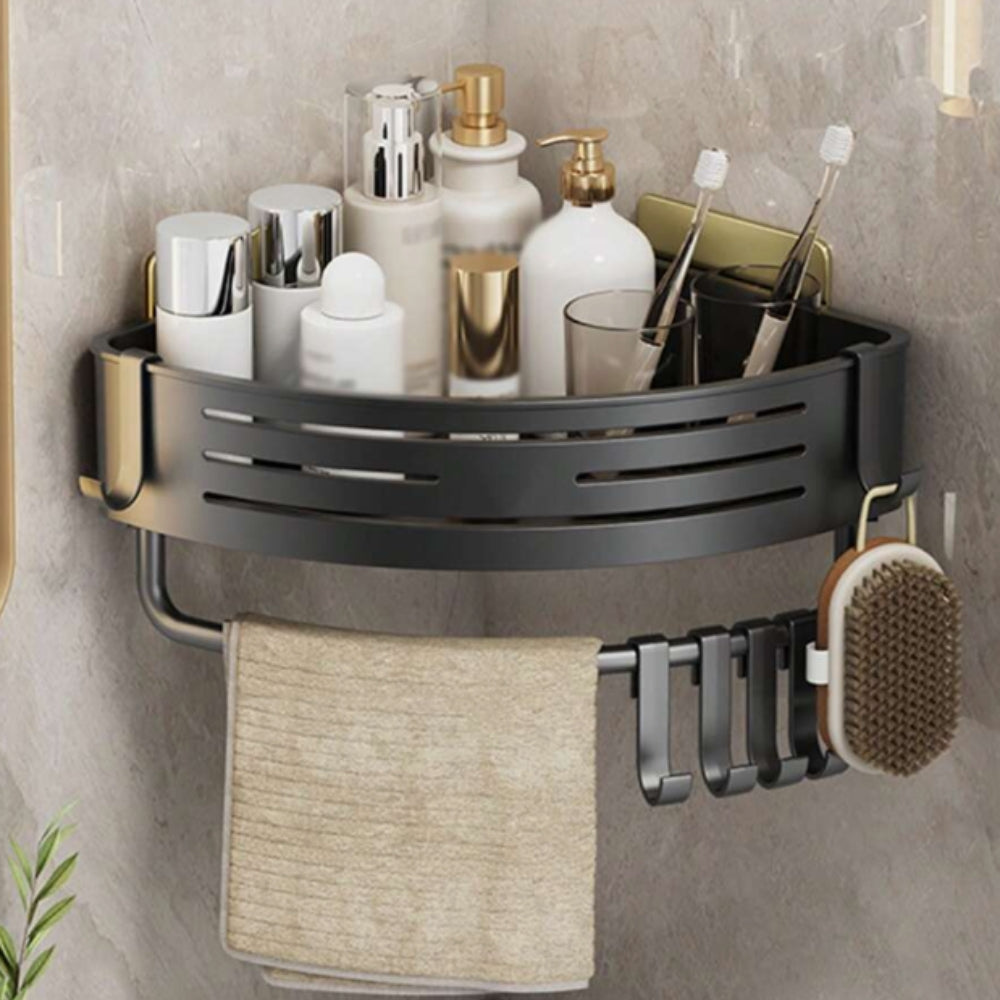 Aluminium Hjørne Badeværelsesstander – Holdbar og Pladsbesparende Organizer til Dine Badeværelsesartikler Bath Organizers Tech Butik