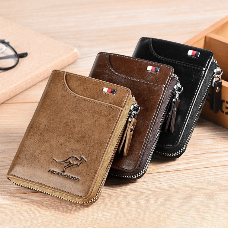 Herre Anti-tyveri Læderpung – Stilfuld & Sikker Herrepunge Tech Butik