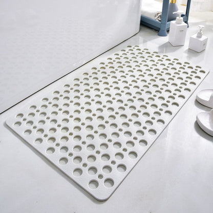 Antibakteriel Antislip Douchemat – Sikkerhed og Hygiejne Brusebademåtte Tech Butik Lille (70x38M) Hvid