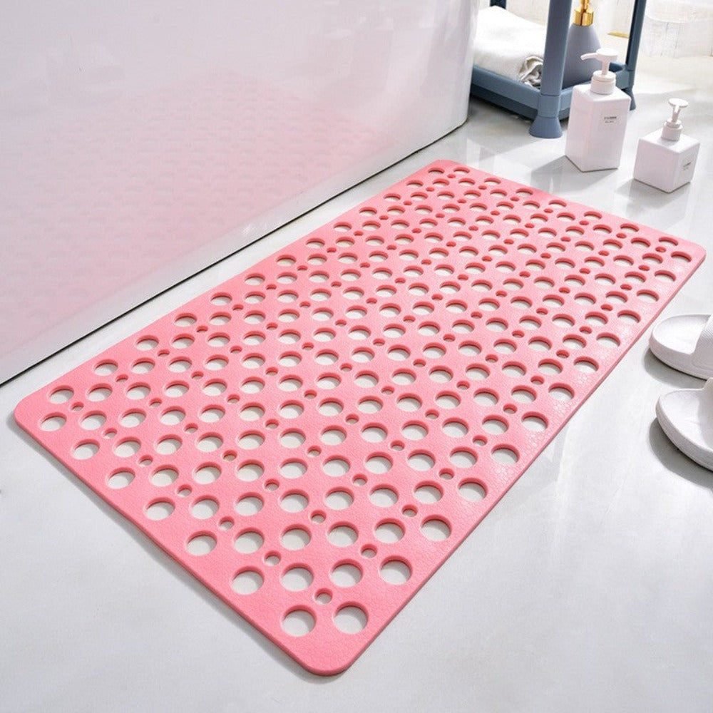 Antibakteriel Antislip Douchemat – Sikkerhed og Hygiejne Brusebademåtte Tech Butik Lille (70x38M) Rosa