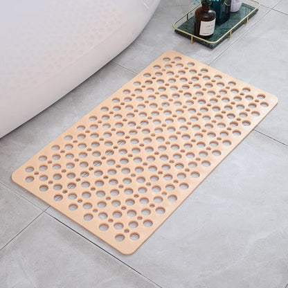 Antibakteriel Antislip Douchemat – Sikkerhed og Hygiejne Brusebademåtte Tech Butik Lille (70x38M) Beige