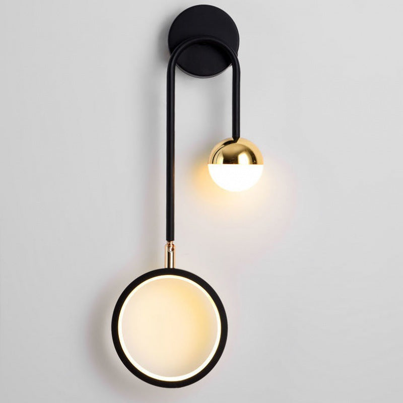 Moderne LED Væglampe – Stilfuld og Energieffektiv Indendørs Belysning Apliques de pared Tech Butik Venstre type Varm hvid (2700-3500K)