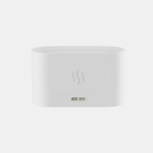 Aroma Luftfugter med LED Flammeeffekt og Ultralyds Aromaterapi Kompakt Luftdiffuser til Soveværelse og Kontor Luftfugtere Tech Butik