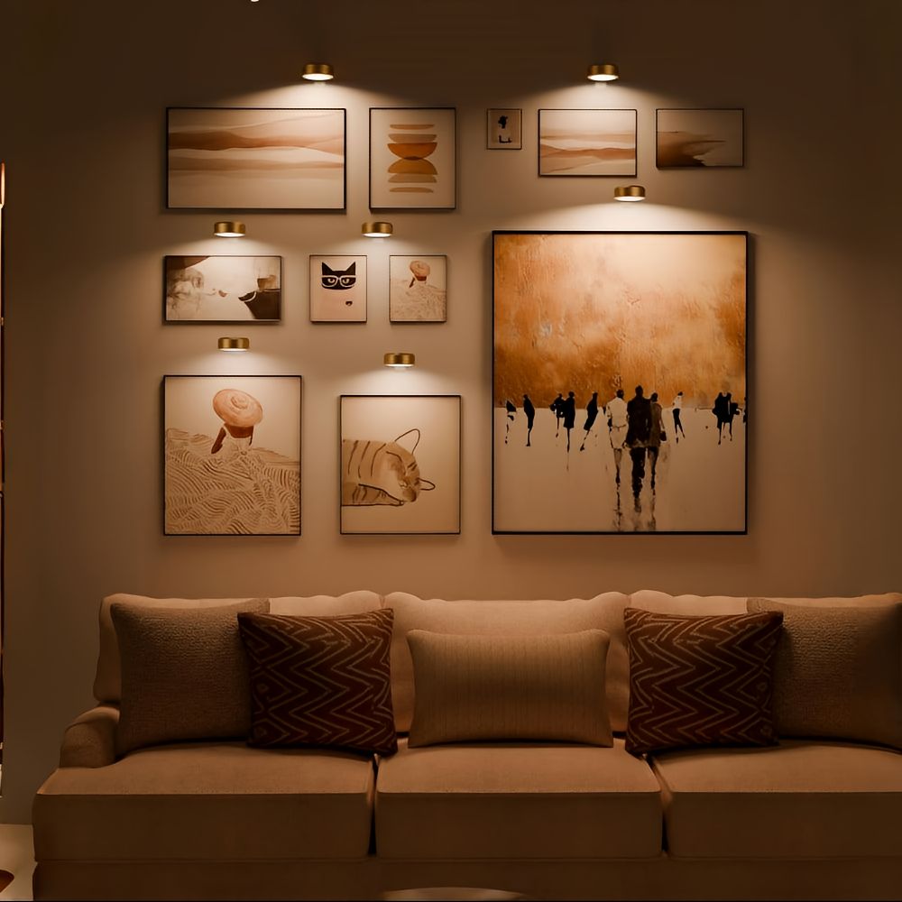 Trådlampet LED Væglampe – Fremhæv Dit Kunstværk med Stil Tech Butik