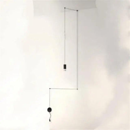 Art DIY Lang Linje Minimalistisk Væglampe LED Hængende Lampe Hængelamper Tech Butik 1 vedhæng (4 m) B