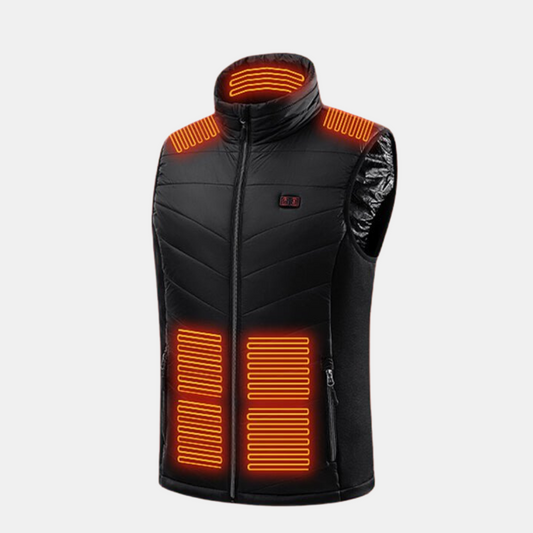 Avanceret Opvarmet Vest – 13 Varmezoner til Ultimativ Beskyttelse mod Kulde Veste Tech Butik Sort S