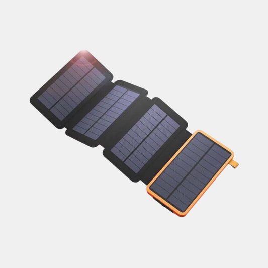 Bærbar Solcelle-Powerbank 25.000 mAh – Pålidelig & Hurtig Opladning Bærbare Power Banks Tech Butik Orange Sort 25000mAh