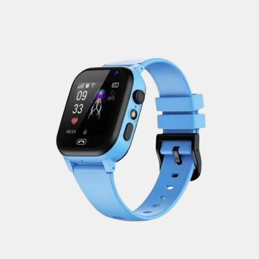 Børne-Smartwatch med GPS Tracker – Sjovt, Sikkert og Smart Børne smartwatches Tech Butik Blå