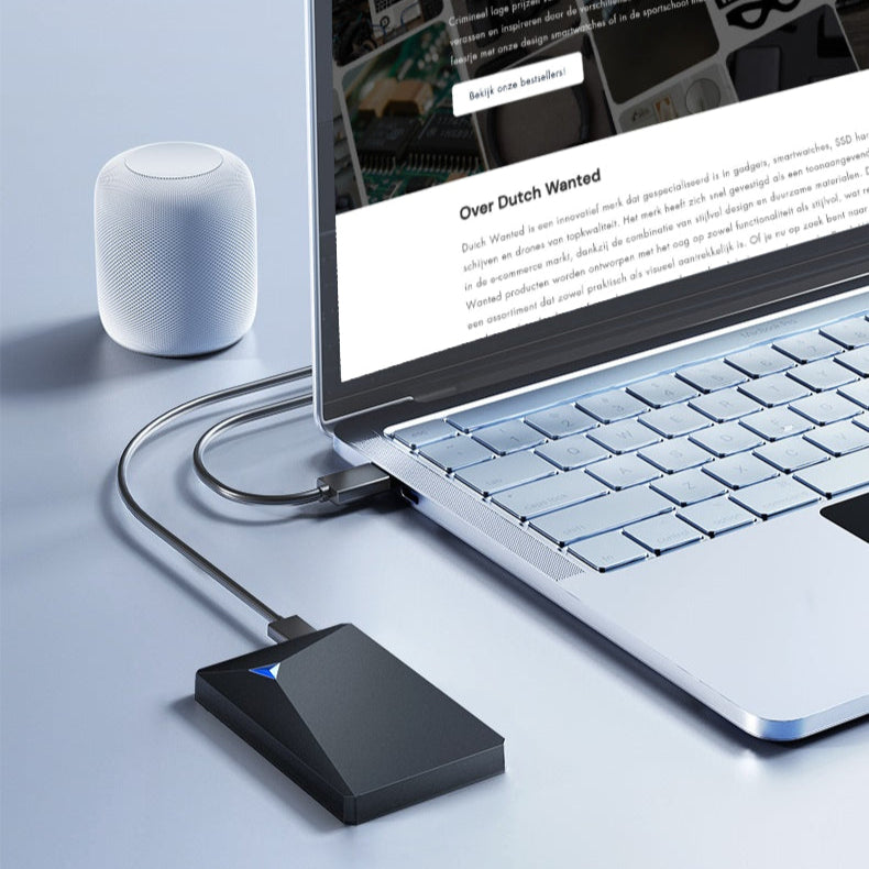 Bærbar Ekstern Harddisk 320GB Med USB 3.2 – Kompakt Og Hurtig Dataoverførsel Harddisk Tech Butik