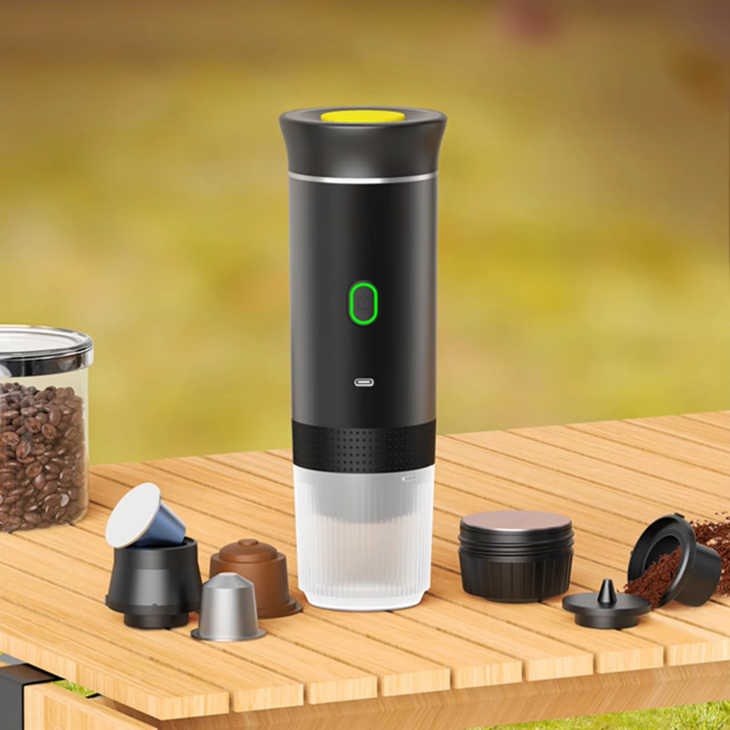 Bærbar Espresso- & Kaffemaskine – Bryg Din Favoritkop Kaffemaskiner Tech Butik