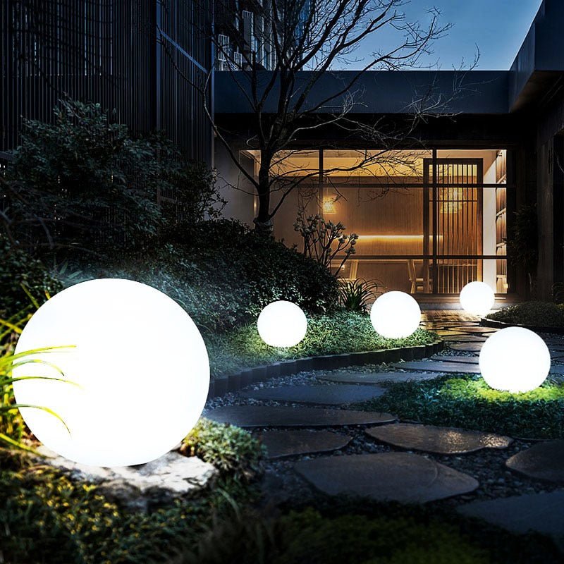 Sfærisk LED Have Lampe med Fjernbetjening Have Tech Butik 15cm