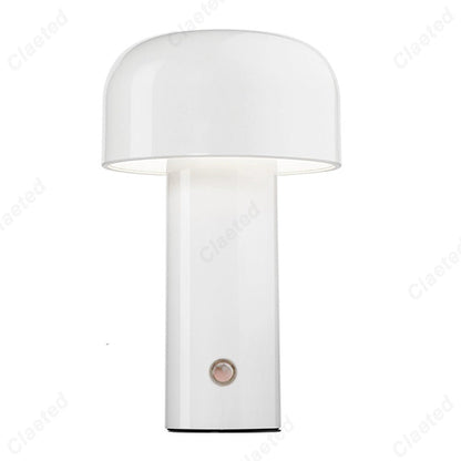 Bærbar USB-Genopladelig Bordlampe – Soveværelse & Stue Dekoration Belysning Tech Butik Hvid