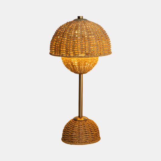 Bambus LED-bordlampe til blød stemningsbelysning Bordlamper Tech Butik