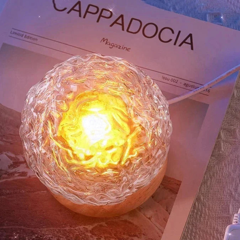 Beroligende Vandbølge Projektorlampe med Fjernbetjening Stemningsbelysning Tech Butik