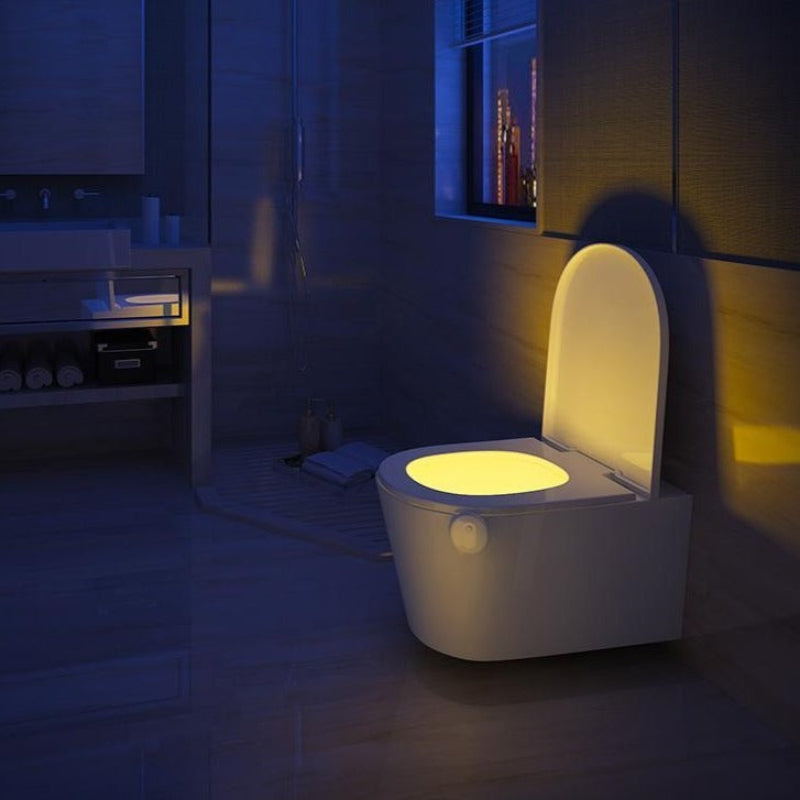 Bevægelsesaktiveret LED-Toiletlampe til Natbrug Stemningsbelysning Tech Butik
