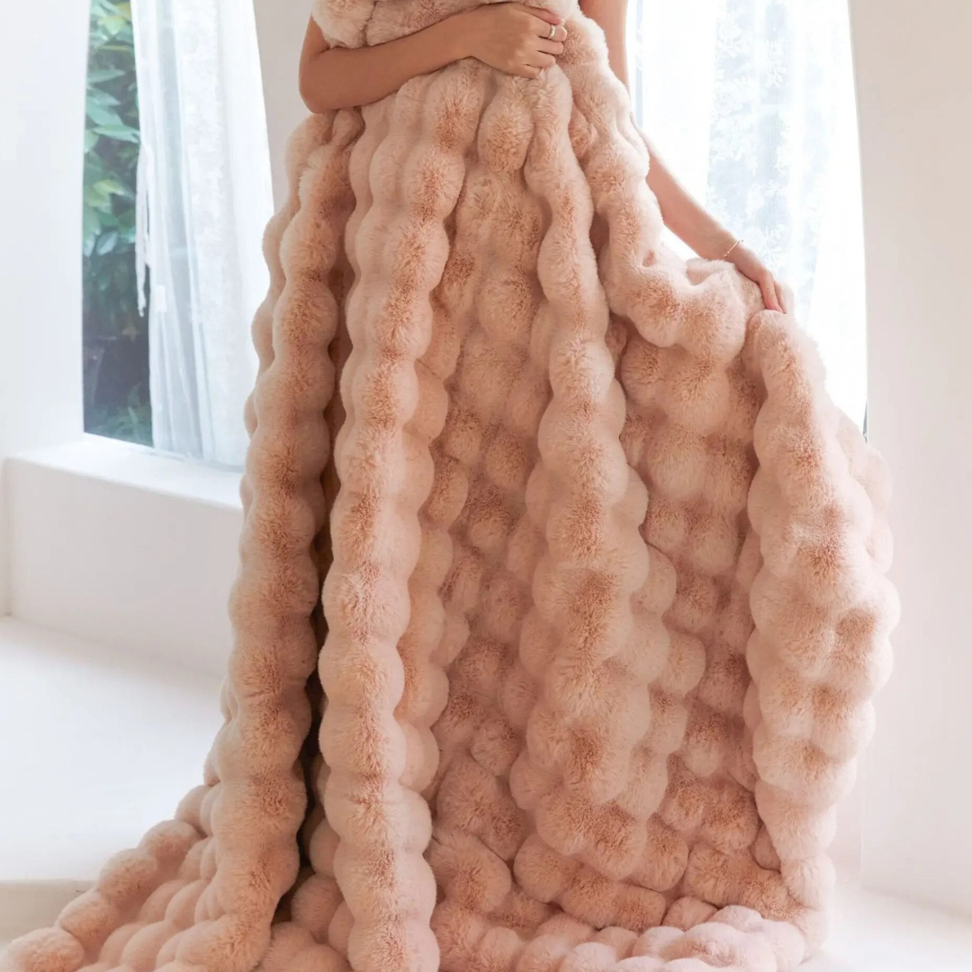 Blød Fleeceplaid – Hyggelig Tæppe til Sengen Fleece tæpper Tech Butik Khaki 100x160 cm