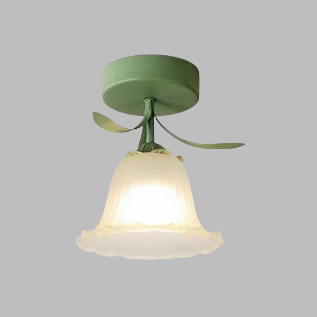 Loftlampe med Blomsterdesign – Stilfuldt Glasarmatur Belysning Tech Butik