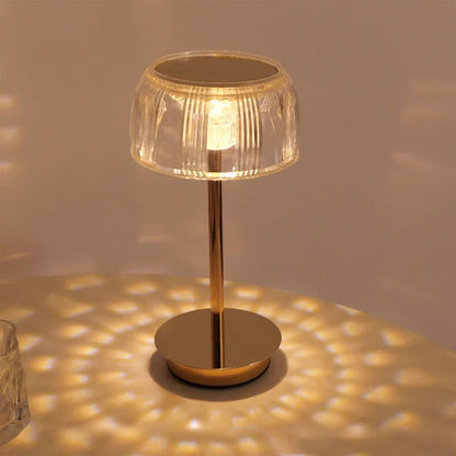 Bordlampe Uden Ledning - Elegant Genopladelig Krystal Bordlampe i Guld Lamper Tech Butik Default
