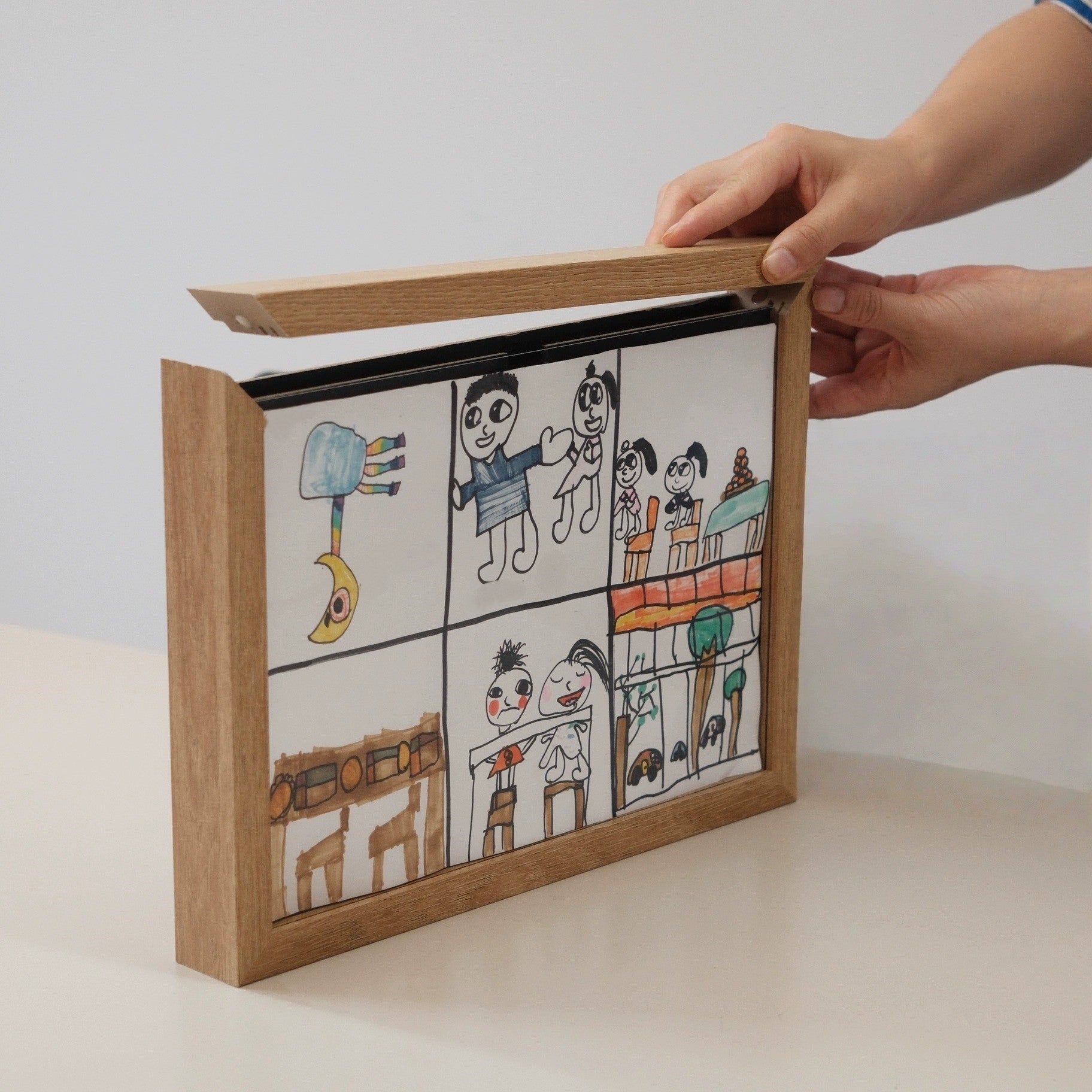 Story Maker Træramme til Børnetegninger – Fejr Hver Skabelse med Stil Billedrammer Tech Butik