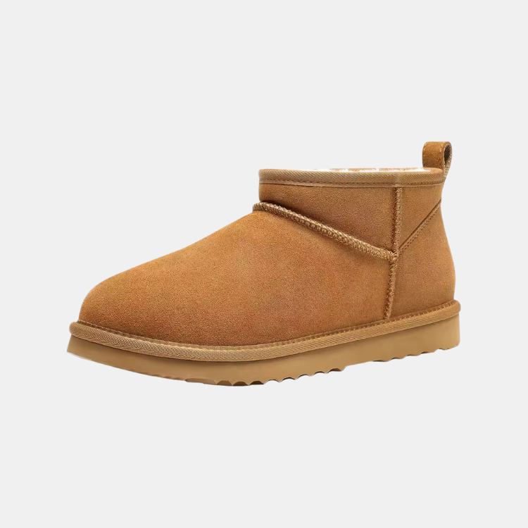 Brune Vinterstøvler til Damer med Pelsfoder, Komfortable Ankelstøvler med Plateau for Stil og Varme Kvinders vinterstøvler Tech Butik Brun 36