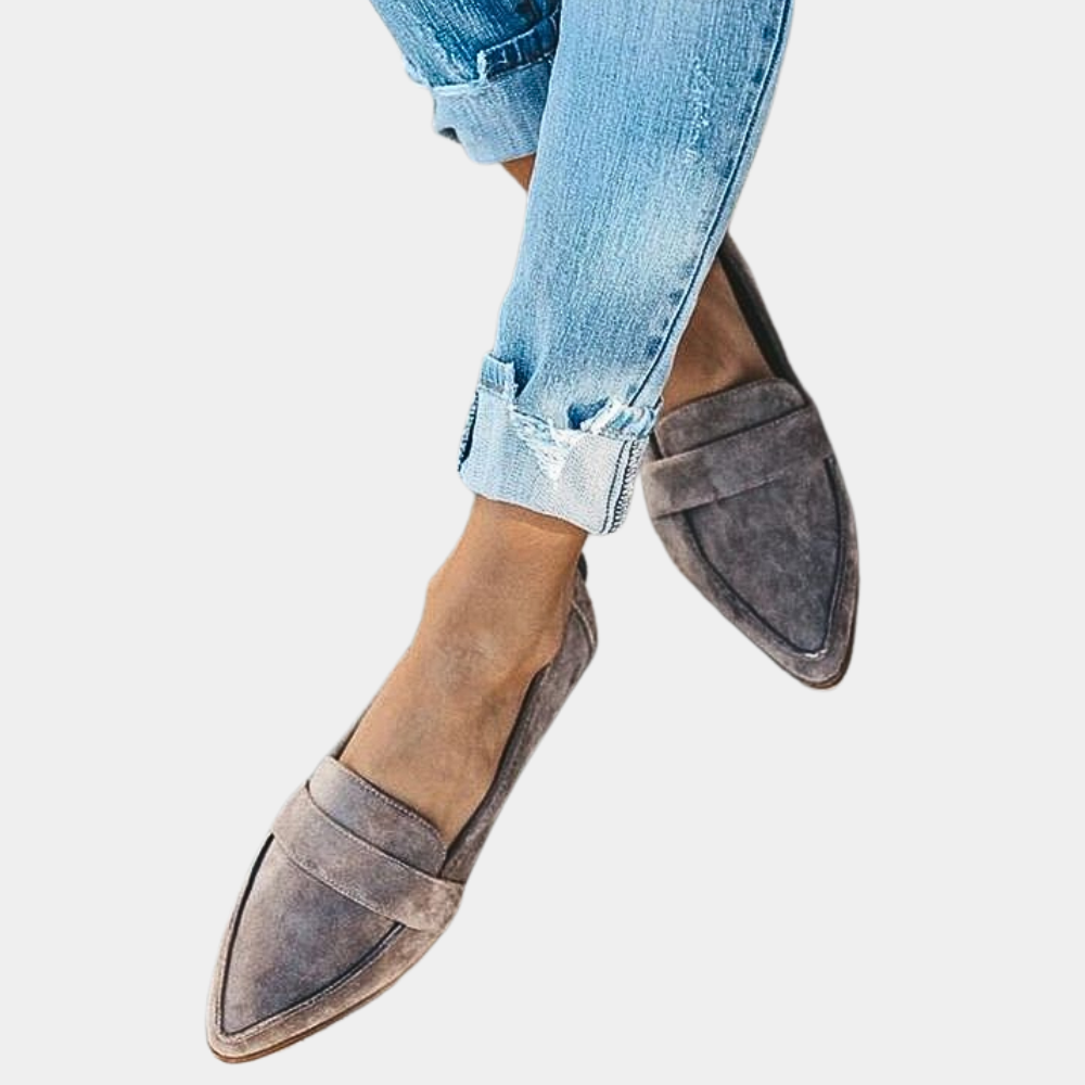 Elegante Dame Loafers – Let Stil og Komfort Loafer Tech Butik Grå 35