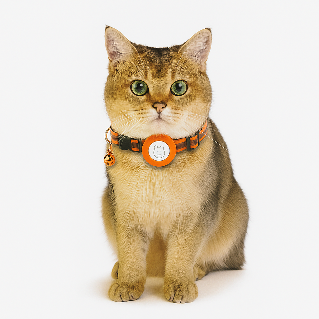 Smart GPS-sporingshalsbånd til kat – Sikkerhedsdesign med Hurtigudløser og Reflekterende Natsynlighed GPS Collars Tech Butik
