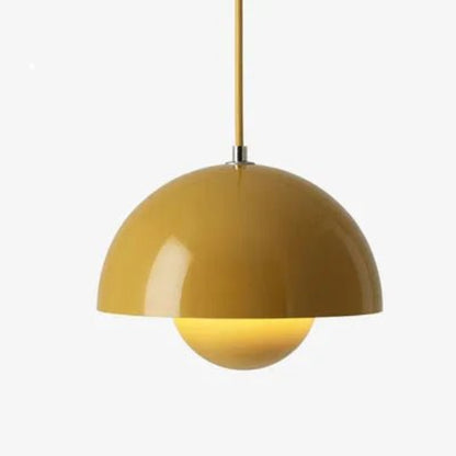 Charmerende Moderne LED Loftlampe til Nutidigt Interiør Pendellampe Tech Butik Gul Dia 23cm Kold Hvid