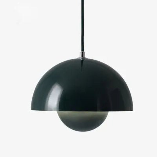 Charmerende Moderne LED Loftlampe til Nutidigt Interiør Pendellampe Tech Butik Mørkegrøn Dia 23cm Kold Hvid