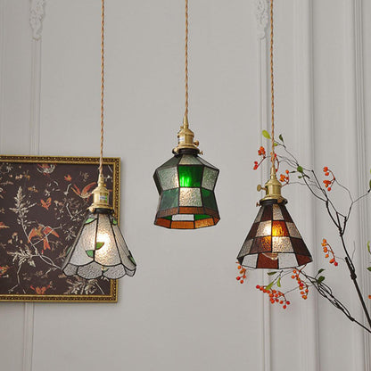 Chic Retro Hængelampe med Kunstnerisk Metal- og Glasdesign Hængelamper Tech Butik