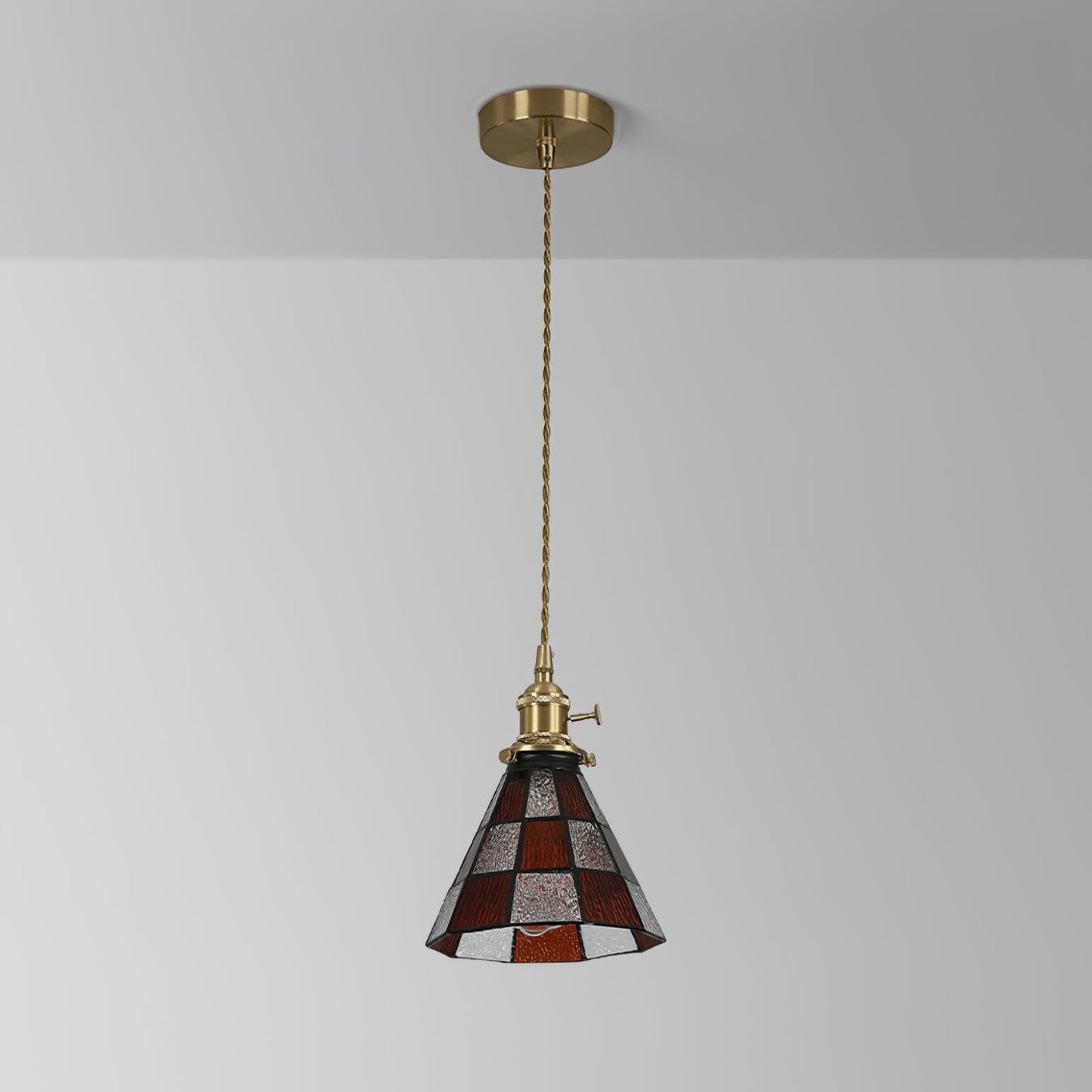 Chic Retro Hængelampe med Kunstnerisk Metal- og Glasdesign Hængelamper Tech Butik