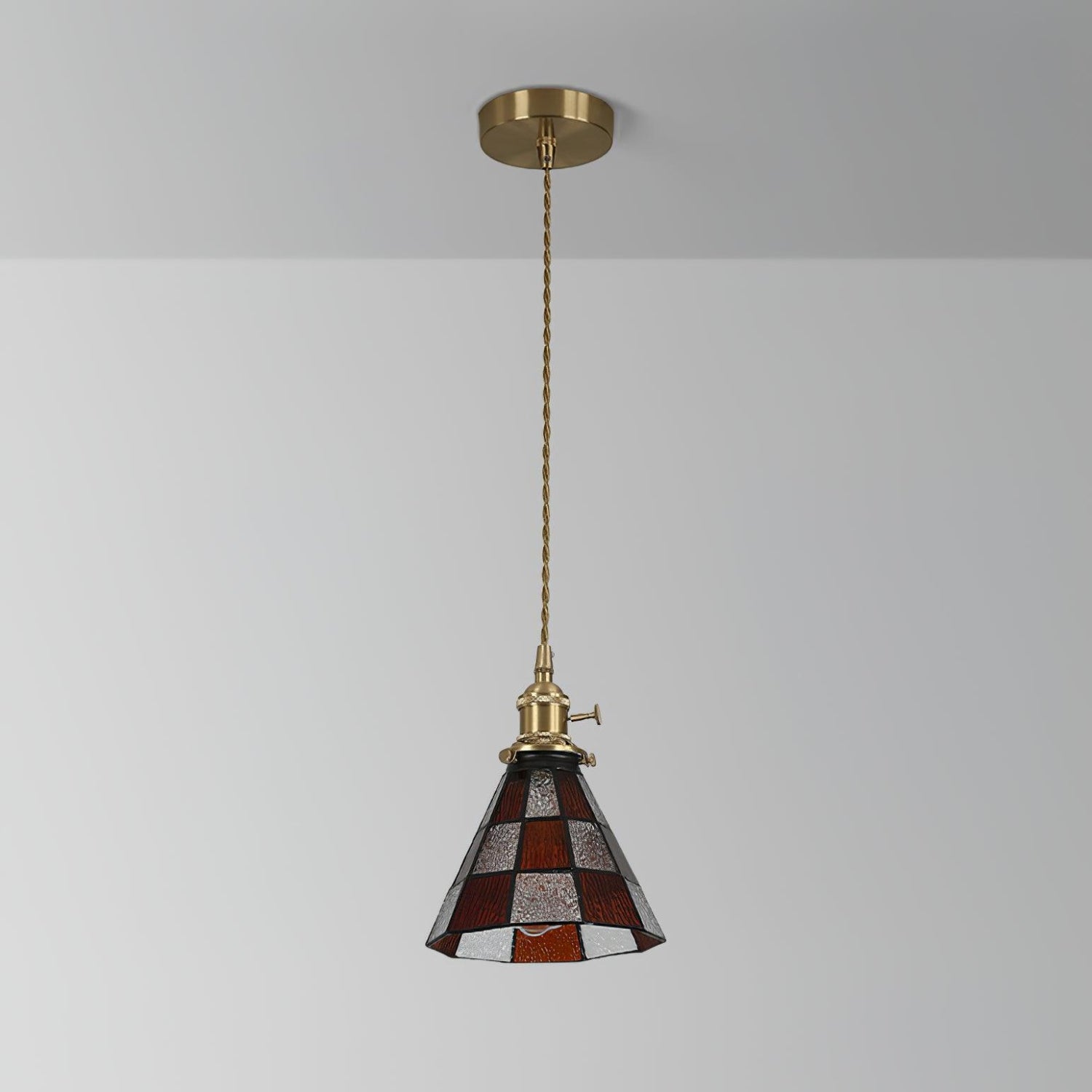 Chic Retro Hængelampe med Kunstnerisk Metal- og Glasdesign Hængelamper Tech Butik