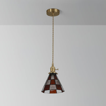 Chic Retro Hængelampe med Kunstnerisk Metal- og Glasdesign Hængelamper Tech Butik