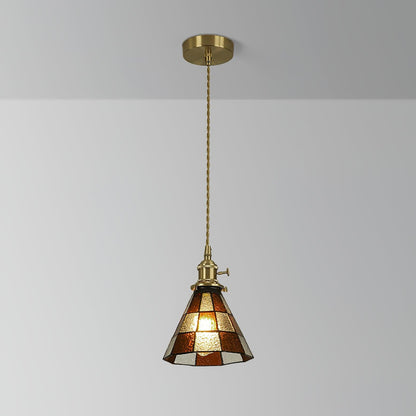 Chic Retro Hængelampe med Kunstnerisk Metal- og Glasdesign Hængelamper Tech Butik