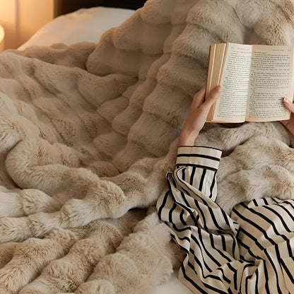 Chunky Knit Falsk Pels Vægtet Tæppe - Hyggelig & Stilfuld Vægtede tæpper Tech Butik