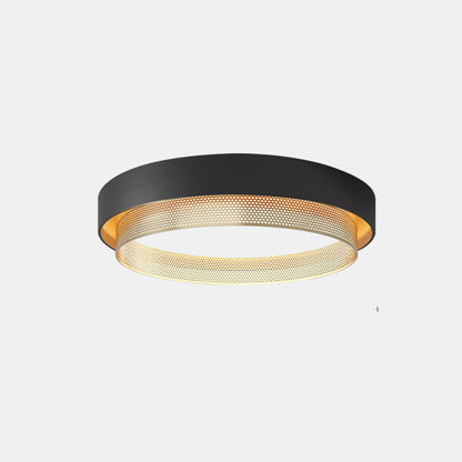 Cirkulært LED Loftlys i Hvid – Minimalistisk Belysning til Stue og Kontor Loftlamper Tech Butik Sort Varm Hvid