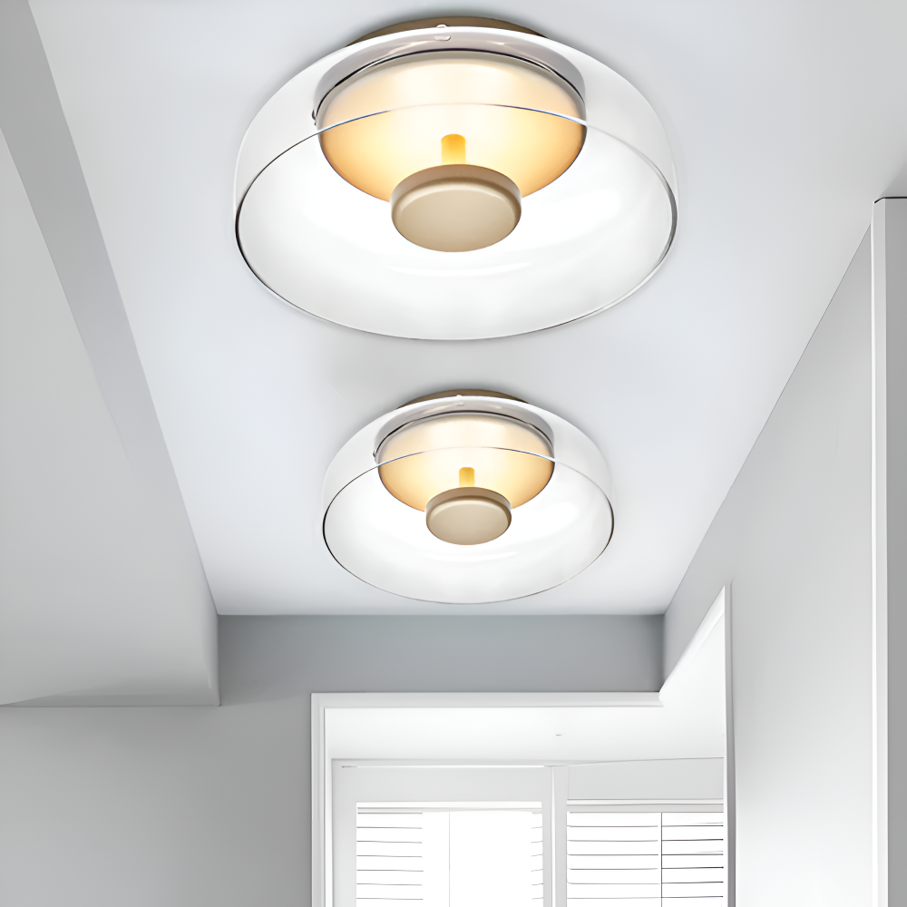 Moderne Glas Skål LED Væglampe – Slank & Elegant Stemningsbelysning Ceiling Lamp Tech Butik
