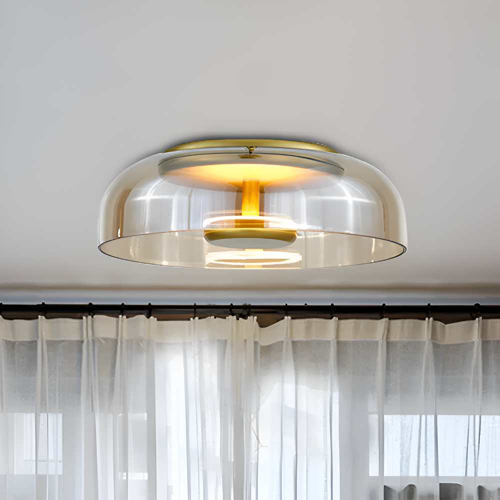 Moderne Glas Skål LED Væglampe – Slank & Elegant Stemningsbelysning Ceiling Lamp Tech Butik