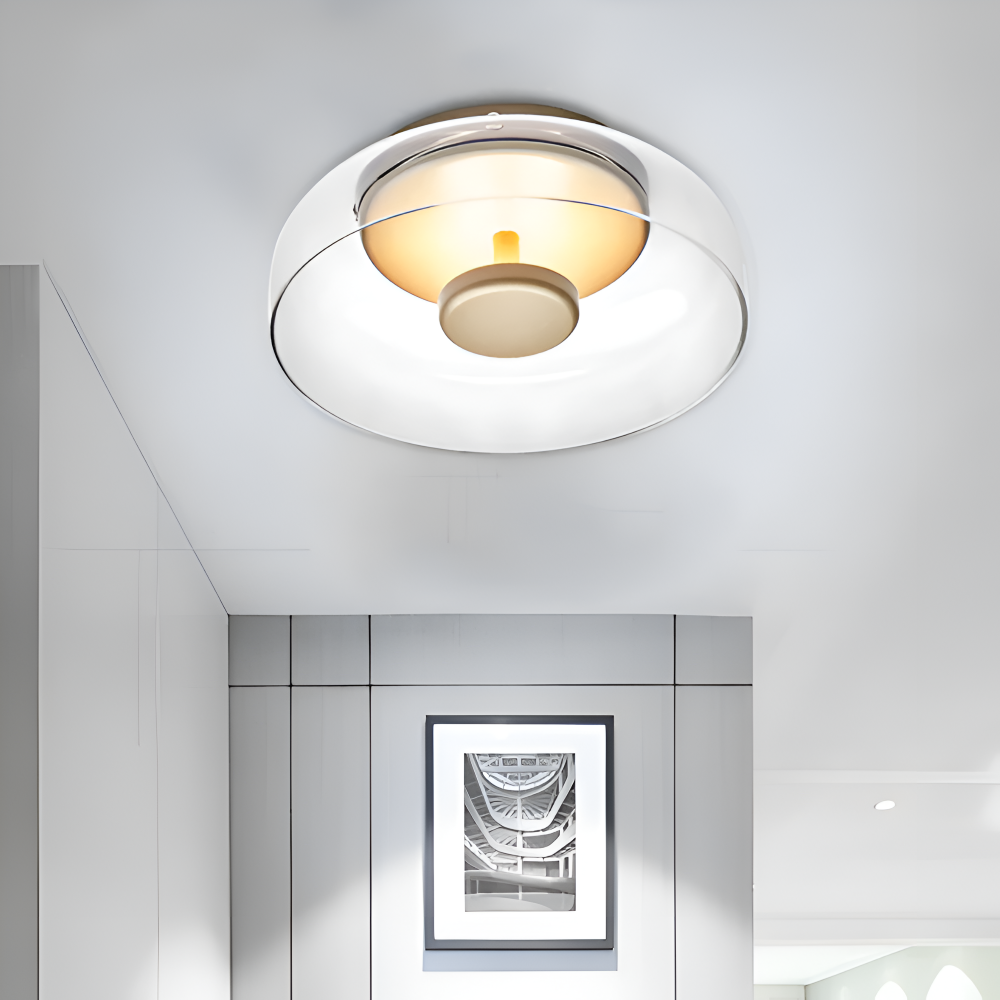 Moderne Glas Skål LED Væglampe – Slank & Elegant Stemningsbelysning Ceiling Lamp Tech Butik