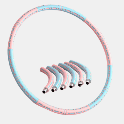 Hulahopring med Metalkerner – Sjov, Fitness & Helkropstræning Hula Hoop Tech Butik Pink-blå