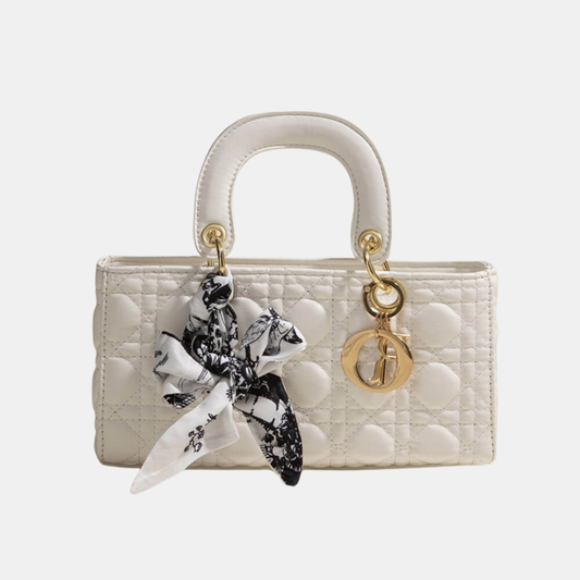 Chic-Bow Mini Håndtaske – Sofistikation med Et Feminint Touch Bags, Pouches & Wallets Tech Butik Vandret hvid